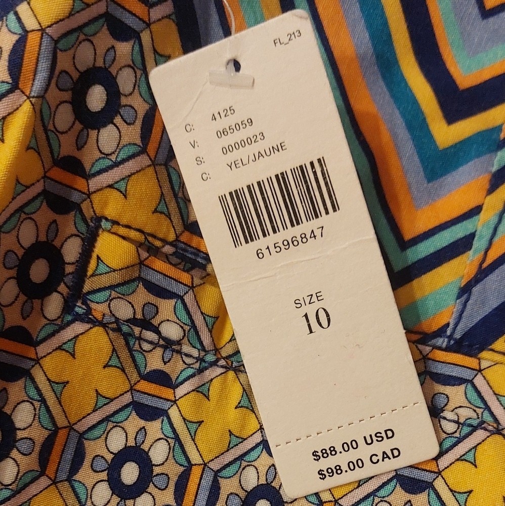 Anthropologie Colorful Geo Printed High Rise Relaxed Shorts - Picture 6 of 8